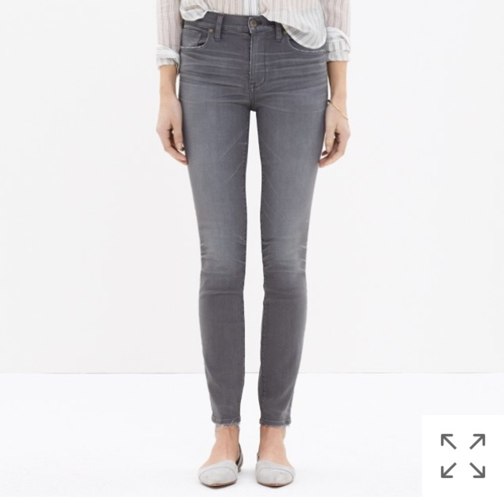 *SOLD* Madewell 9" high-rise skinny grey - Picture 1 of 8